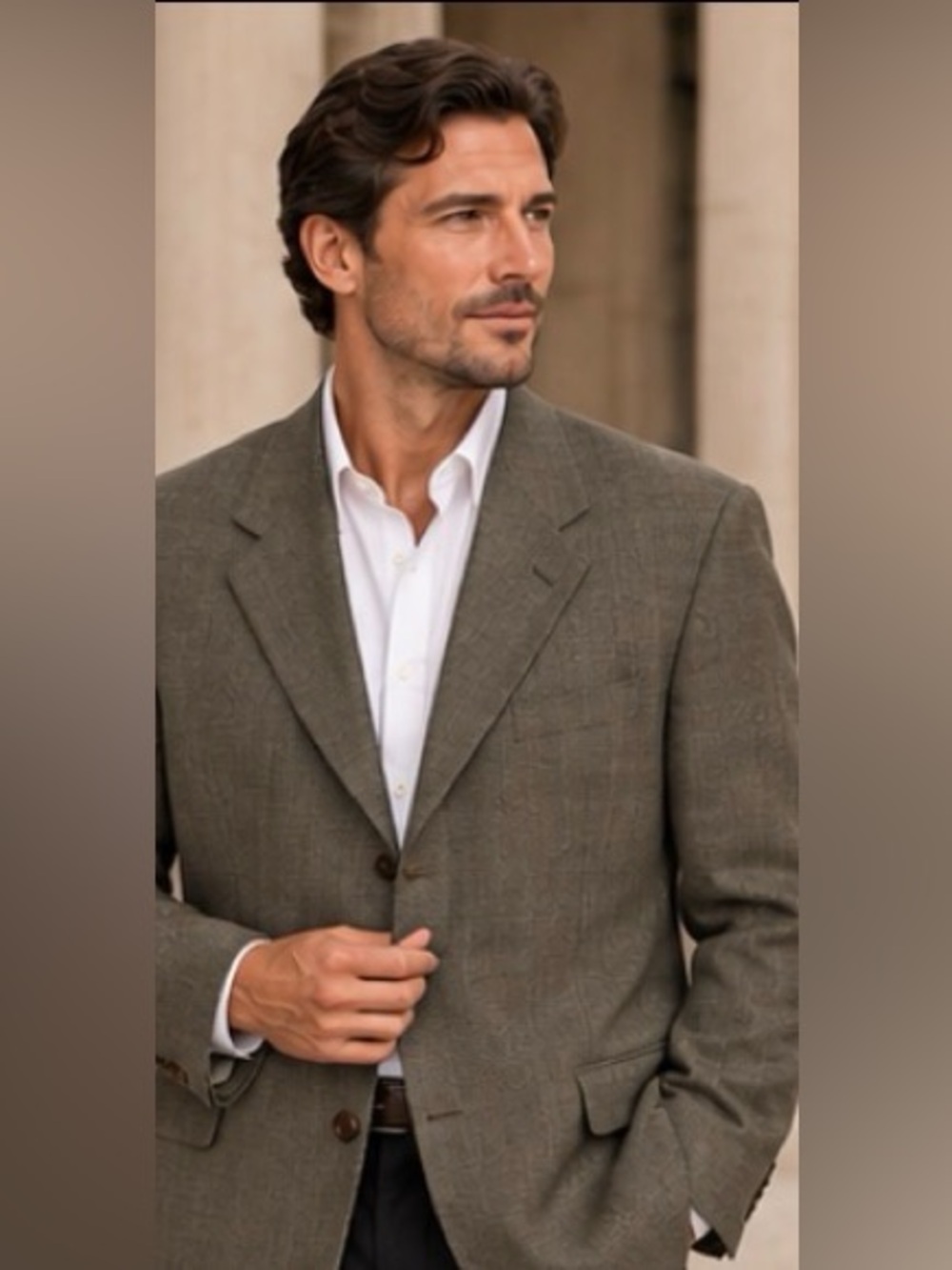 27” ptpOscar de la Renta Menswear Silk & Wool Blazer – Brand New, Never Worn – L